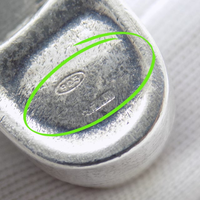 Silver Vintage Italian Handmade Genuine Sterling Silver 925 Men’s Shoe Heavy Miniature For Sale - Image 8 of 10