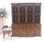 Large Wide Mahogany Individual Bubble Glass Panes Doors Breakfront China Cabinet For Sale - Image 12 of 18