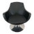 Modern Italian Black Chair by Michieli For Sale