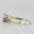 Traditional 1960s Antique 0.26ctw Diamond Flower Cluster Engagement Ring 14k Yellow Gold Size 7.25 For Sale - Image 3 of 7