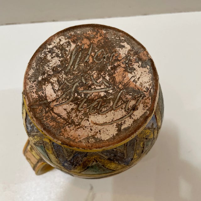 1960s Vintage Ceramic Pitcher For Sale - Image 5 of 8