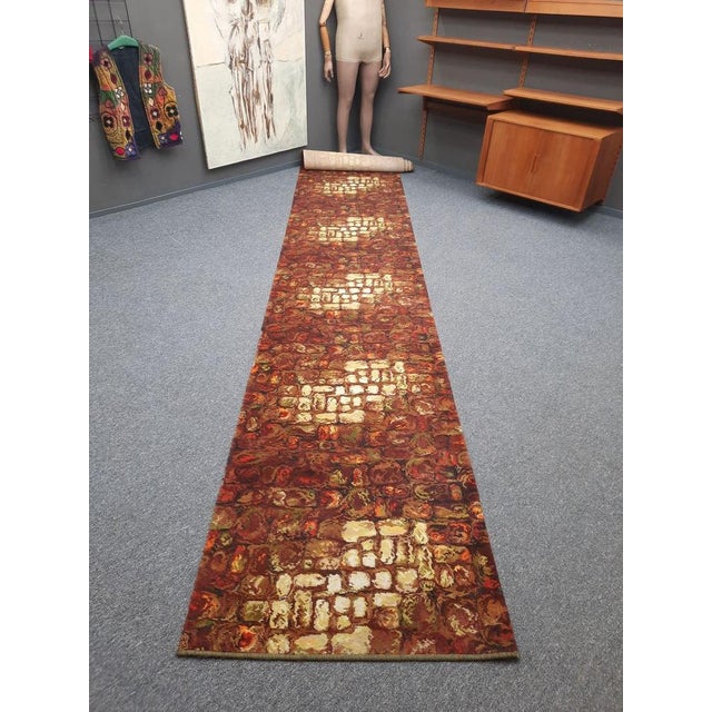 English Flower Power Rug, 1970s For Sale - Image 13 of 13