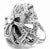 Chanel Flower 18k White Gold Diamond Large Ring, size 6 For Sale - Image 9 of 12