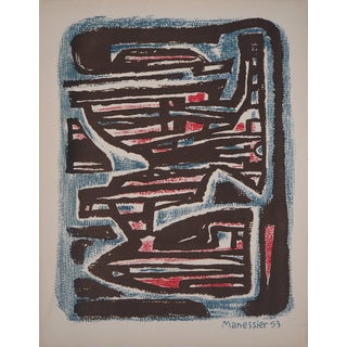 Alfred Manessier, Composition en couleurs, Lithograph For Sale