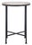 Wood Lumi Agate Accent Table in White / Black For Sale - Image 7 of 7