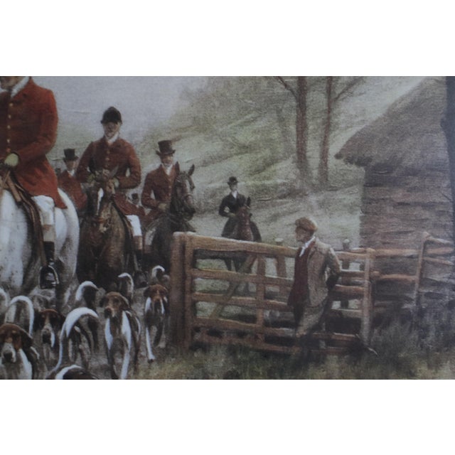 Vintage Lithograph of a British Fox Hunting Scene "The Pink of Condition" by George Wright For Sale - Image 6 of 18