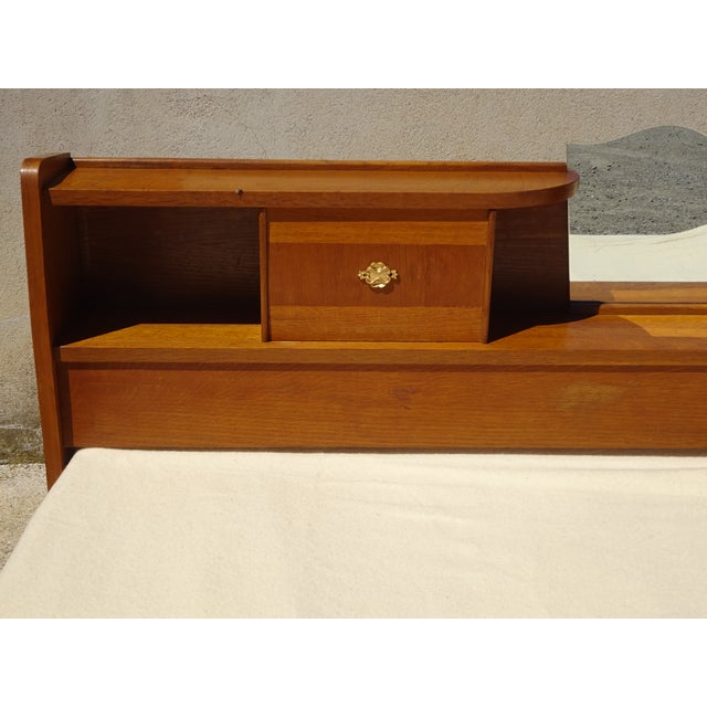 Vintage Light Oak Headboard, 1970s For Sale - Image 9 of 18