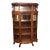 Antique Oak Bowfront China Cabinet, Bowfront Cabinet For Sale