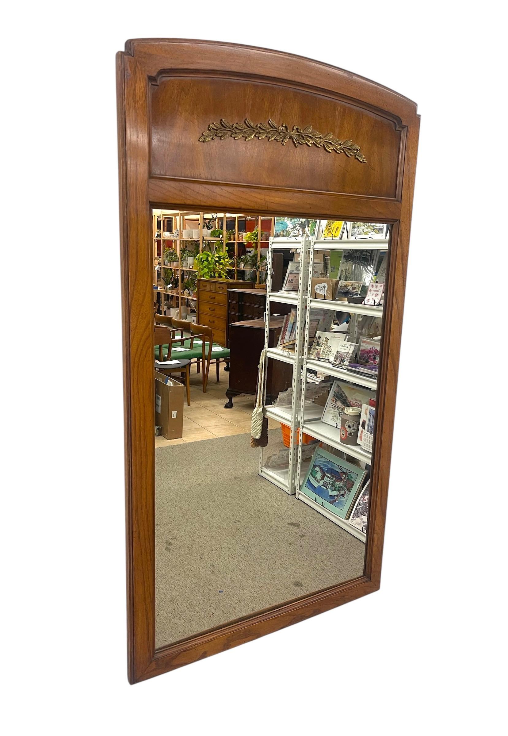 Vintage White Furniture Co. Mirror in Walnut Toned Finish With