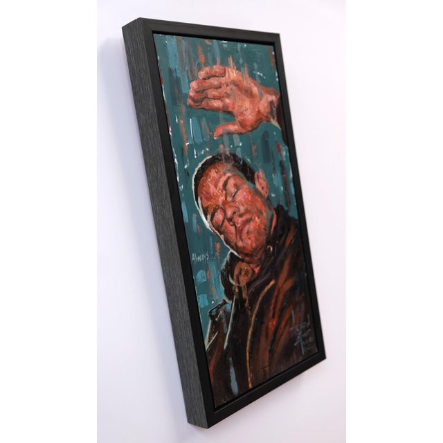 Always by Stefan Smit | Oil on panel portrait of a man with a contemplative expression. For Sale - Image 4 of 4