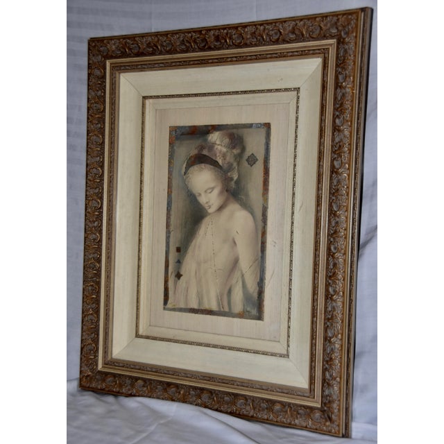 Early 21st Century Antique Csaba Markus 'Cassandra' Original Mixed Media For Sale - Image 12 of 12