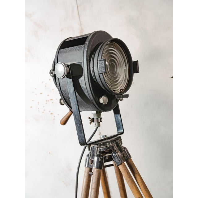 Metal Industrial Theater Floor Lamp, 1950s For Sale - Image 7 of 16