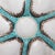 French Antique French Porcelain Turquoise Oyster Plate For Sale - Image 3 of 7