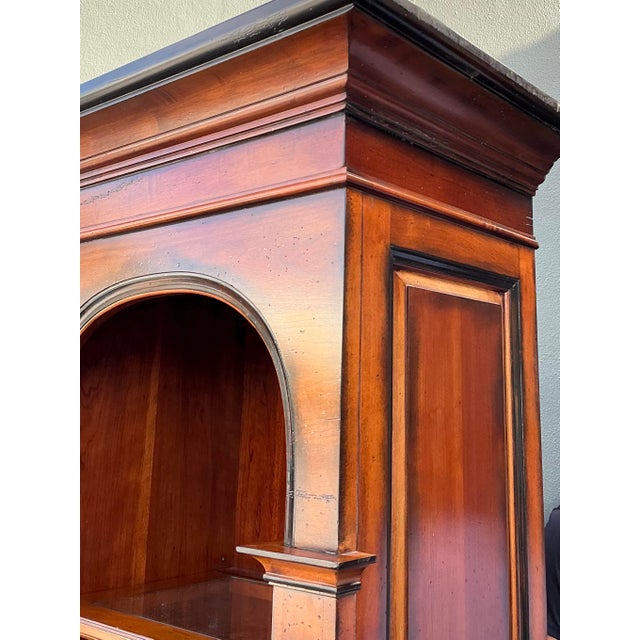 Wood Vintage Hickory White Arched Etagere For Sale - Image 7 of 12