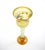 Late 20th Century Pair of Mid-Century Modern Italian Venetian Art Glass Gilt & Painted Candlestick For Sale - Image 5 of 13