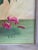 Elizabeth Koch Original Painting “Peonies in Vase” in Distressed Wood Frame - Circa 1960s For Sale - Image 9 of 13