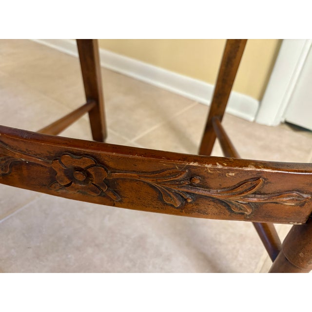 1970s Imported Italian Tuscan Dining Set From Bloomingdale's - Table + 6 Chairs For Sale - Image 11 of 14