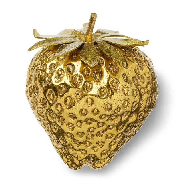 The Strawberry Objet is a whimsical addition to a desk as a paperweight or as a decorative curio on a vanity. Beautifully...