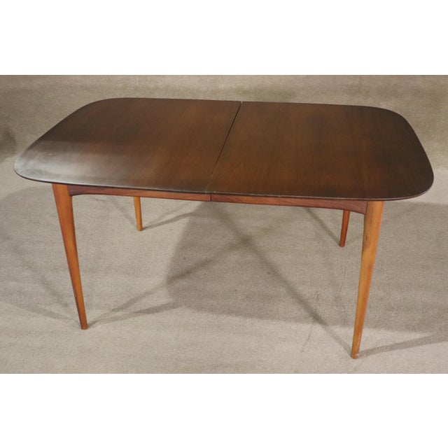 Mid-Century Dining Table W/ Leaf For Sale - Image 10 of 12