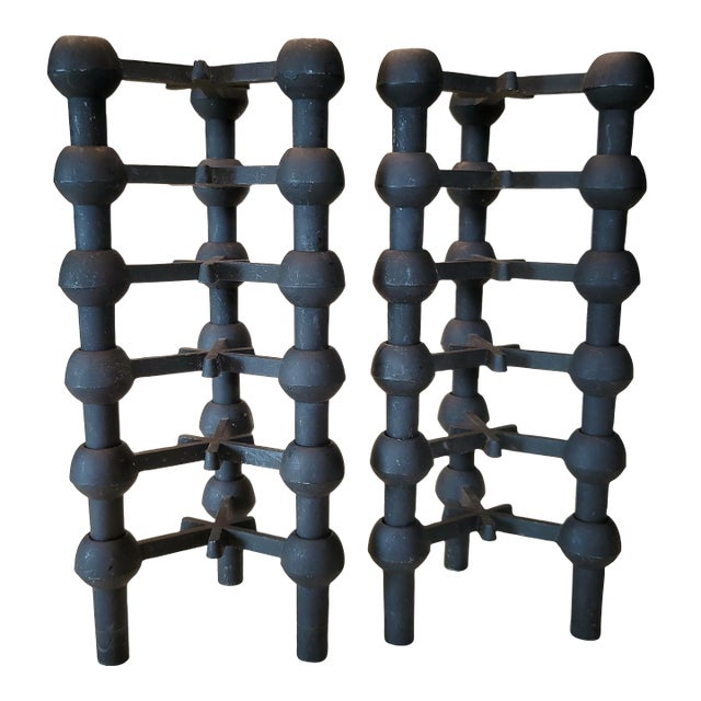 Mid-Century Modular Candle Holders - Set of 12 For Sale