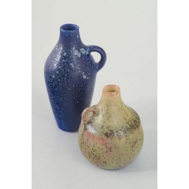 Miniature Stoneware Pitchers by Carl-Harry Stålhane for Rörstrand, 1950s, Set of 2 For Sale - Image 3 of 5