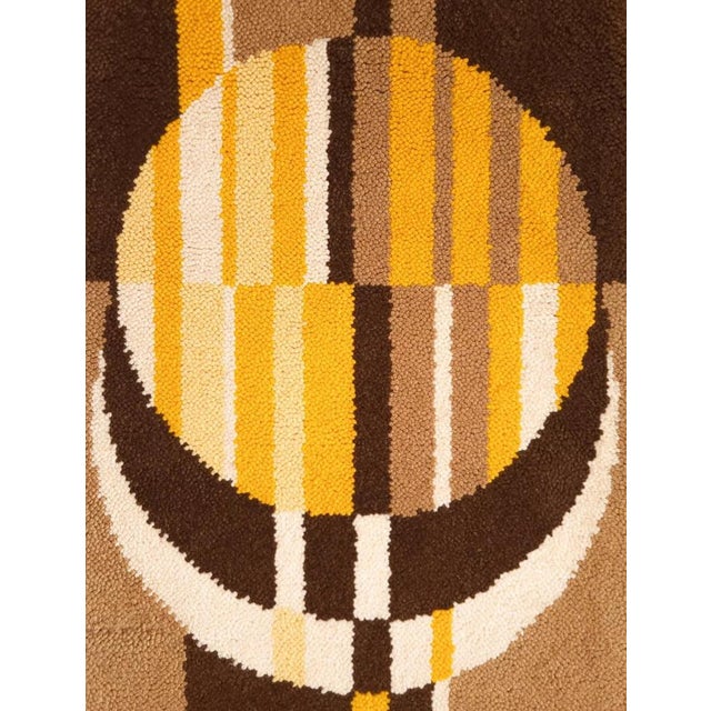 Mid-Century Modern Mid-Century Modern German Wool Wall Tapestry, 1970s For Sale - Image 3 of 9