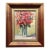 Framed Red Floral Original Oil Painting by Valeriya Serova For Sale