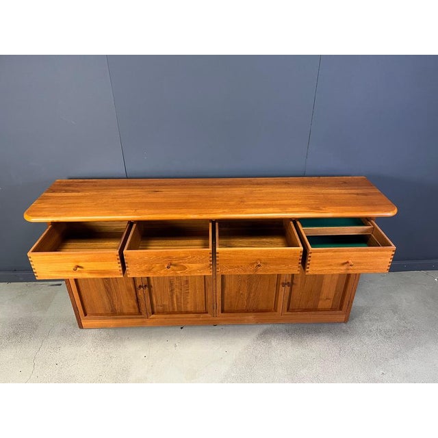 Brown Mid-Century Scandinavian Sideboard by Soren Nissen and Ebbe Gehl, 1970s For Sale - Image 8 of 16