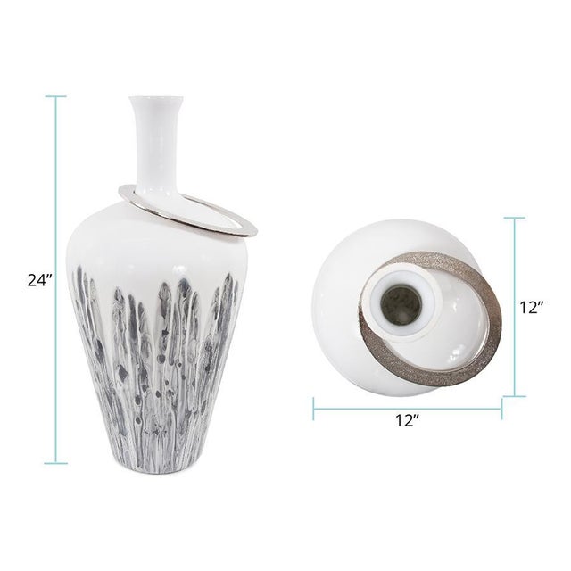 Albrecht Thin Necked Glass Vase- Large For Sale - Image 11 of 11