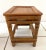 English Rattan Bamboo Rectangular Shaped Table Riser Plant Stand For Sale - Image 3 of 7