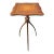 Mid 20th Century Spider Tripod Mahogany and Tooled Leather Top Candle Stand For Sale