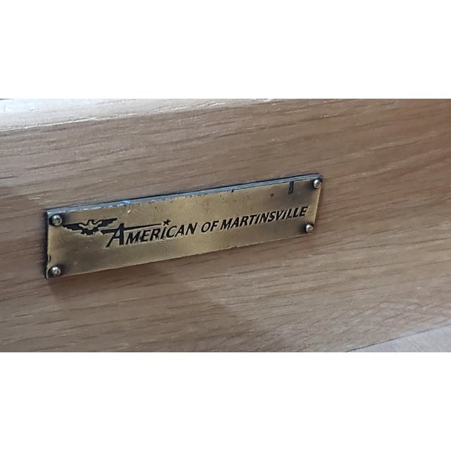 1960s 1960s Mid-Century Modern Mirror Top American Martinsville Walnut Fluted Credenza, For Sale - Image 5 of 5