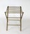 Vintage Brass Folding Luggage Rack For Sale - Image 4 of 9