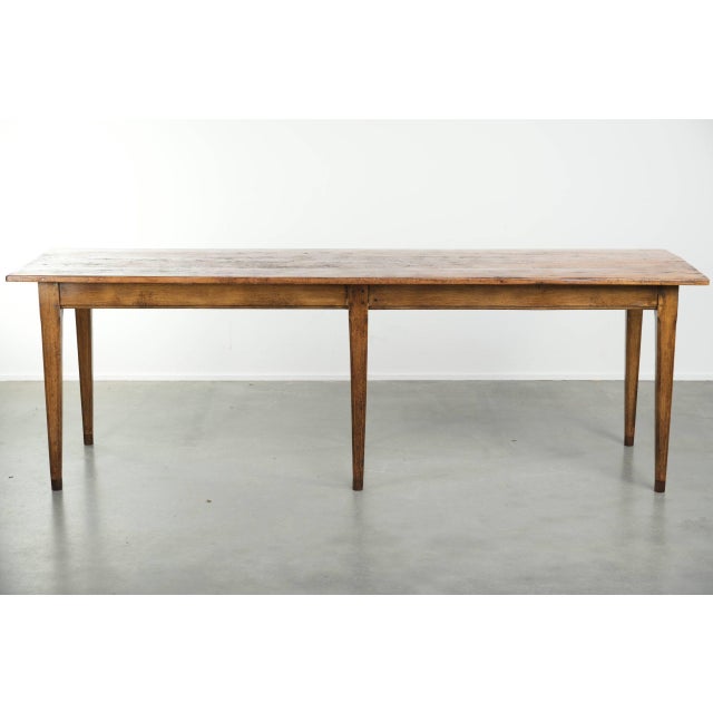 Large French Farmhouse Dining Table in Pine For Sale - Image 4 of 13