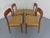 1960s Model 75 Teak & Papercord Chairs by Niels Otto Møller for JL Møller, 1960s, Set of 4 For Sale - Image 5 of 18
