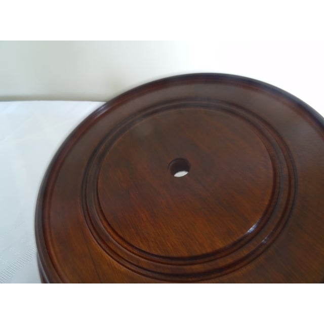 Finely Carved Chinese Stands in Rosewood For Sale - Image 4 of 5