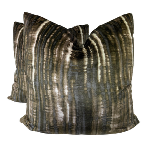 Kravet Couture "Chicattah" in Mink 22" PIllows-A Pair