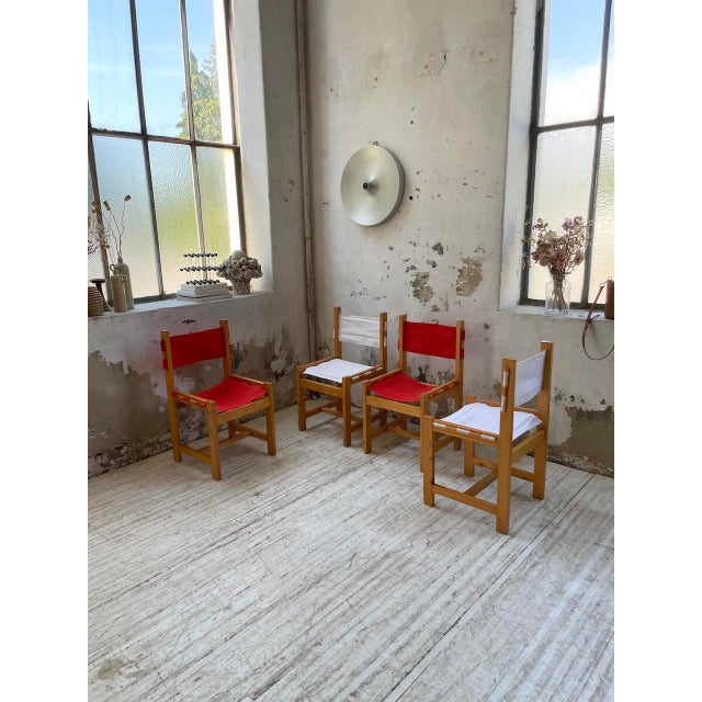 Vintage Pine Chairs, 1980s, Set of 4 For Sale - Image 10 of 18