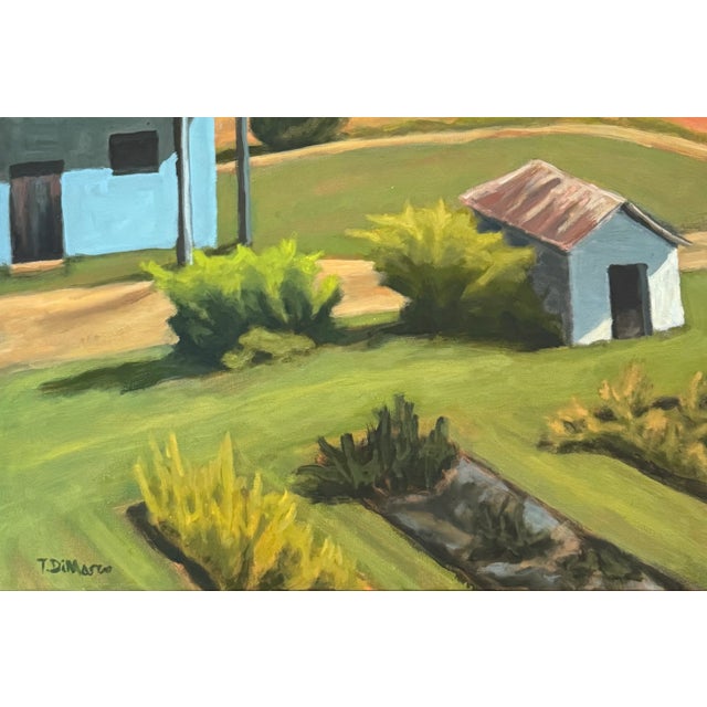Contemporary "View From Porch, Nimrod Hall, Bath County Va" Contemporary Landscape Oil Painting by Teresa DiMarco For Sale - Image 3 of 3