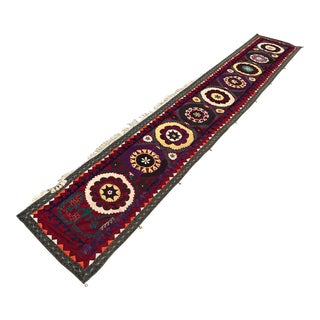 1964 Antique Suzani Table Runner For Sale