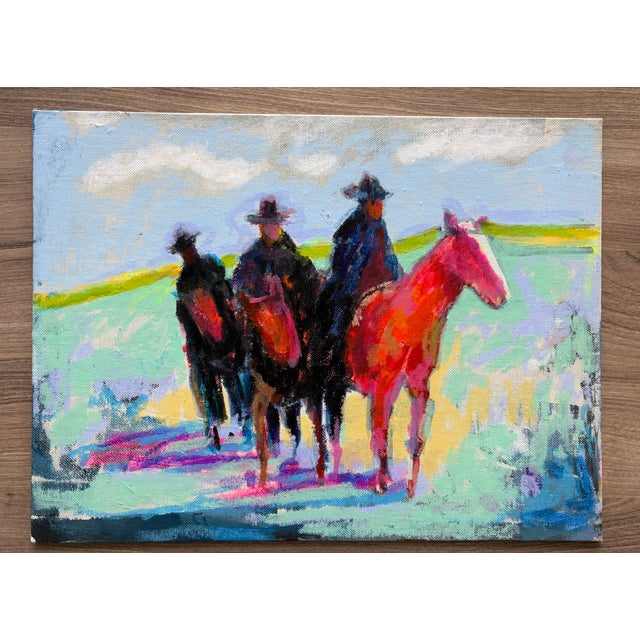 This 12 x 16 inch acrylic and tempera painting on canvas board delivers the depth of character only a painting can bring...