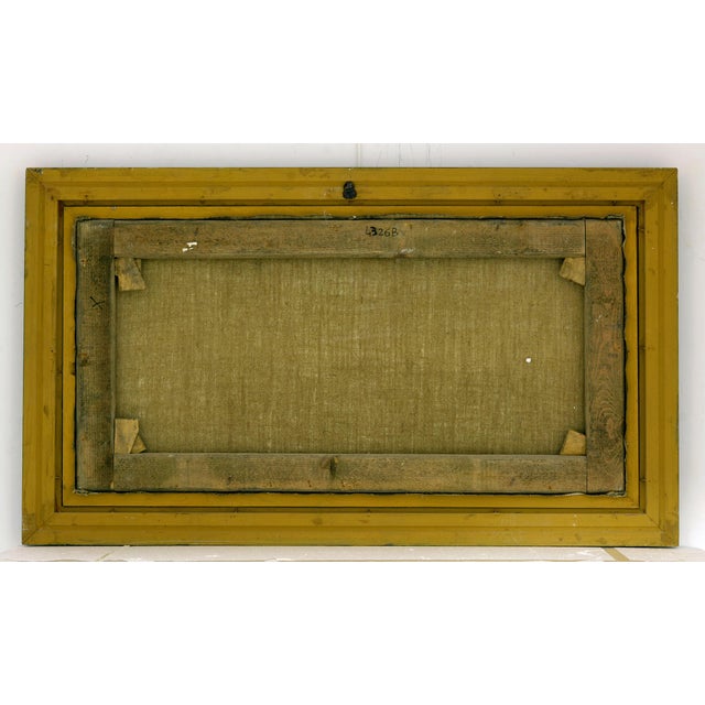 Emilio Pergola, Italian Pastoral Landscape with Figures, 1990s, Oil on Canvas For Sale - Image 4 of 6