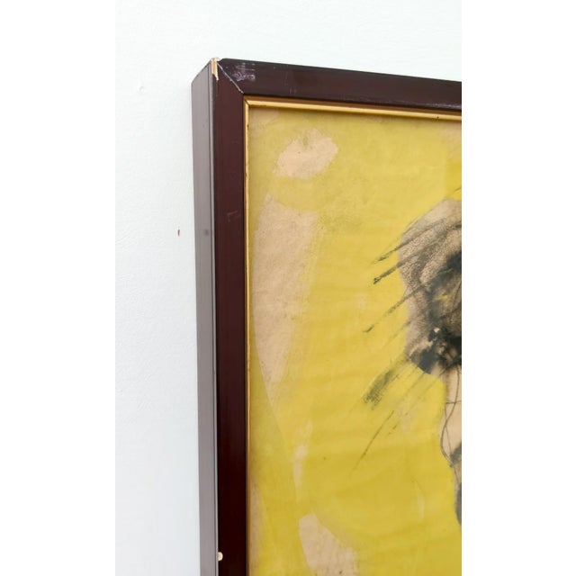 Enrico Colombotto Rosso, Italian Surrealism, 1960, Mixed Media on Paper For Sale - Image 4 of 13