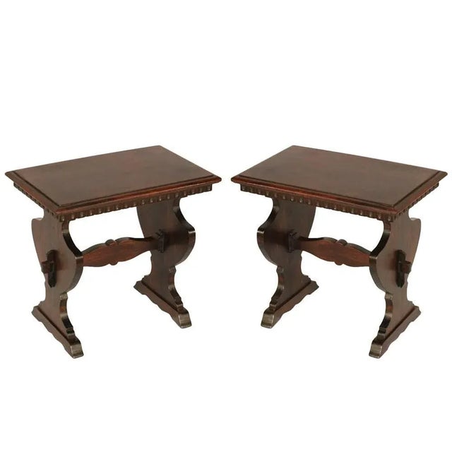 Set of Antique Tuscan Renaissance Stools For Sale - Image 4 of 5