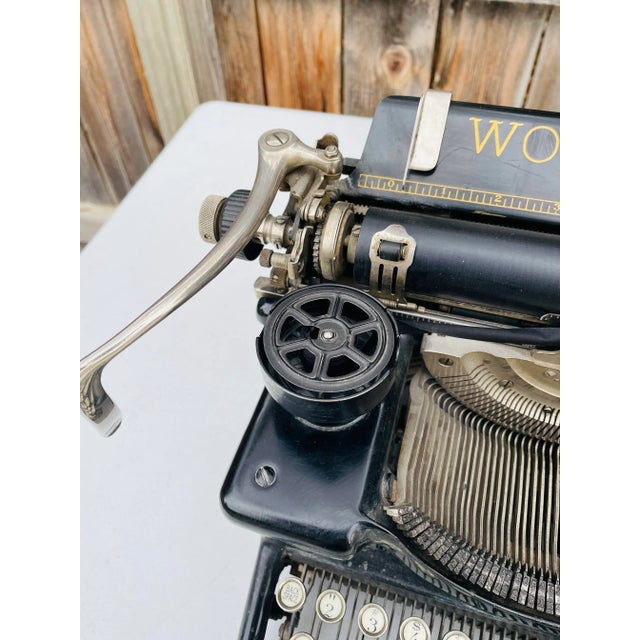 Metal Antique 1920s Woodstock Industrial Typewriter For Sale - Image 7 of 12