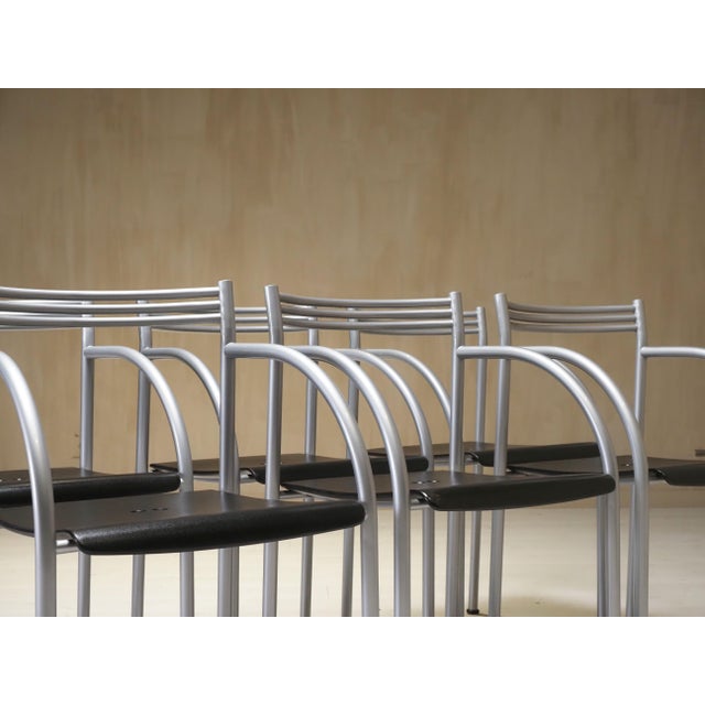 Spanish Francesca Chairs by Phillippe Starck, 1980s, Set of 6 For Sale - Image 10 of 11