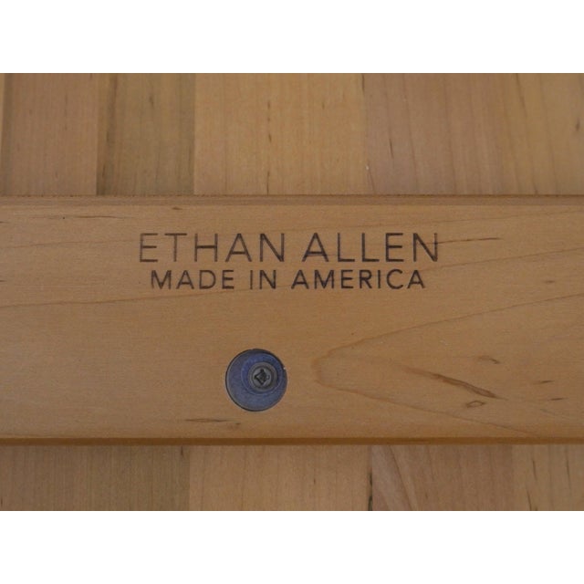 Ethan Allen British Classics Gray Finish Dining Table For Sale - Image 17 of 18