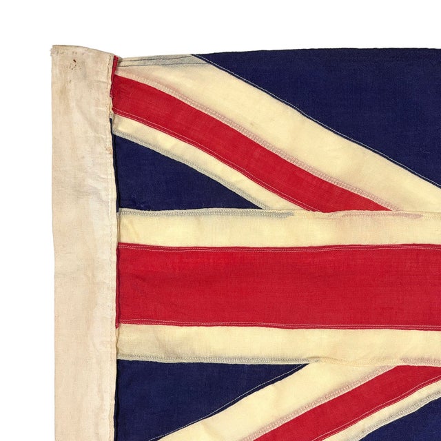 Mid 20th Century Vintage Wool Sewn Flag of Australia For Sale - Image 5 of 6
