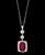 17 Carat Rubelite and 4 Carat Diamond Pendant / Necklace 14 Karat Gold, Estate For Sale - Image 17 of 18
