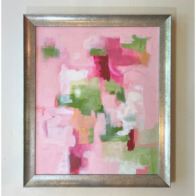 Contemporary Abstract Painting Pink #4 by California Artist For Sale - Image 3 of 15